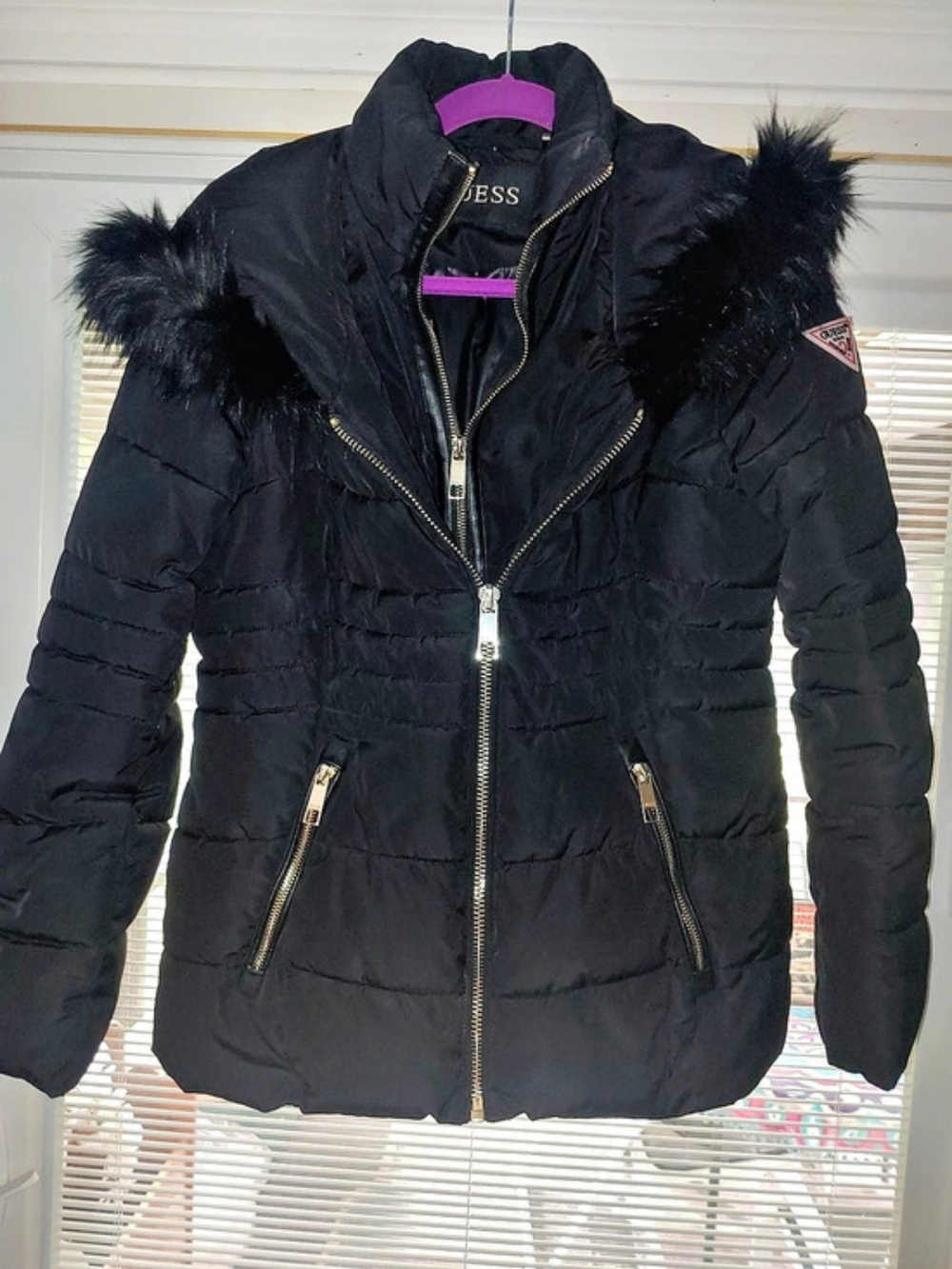 Guess Black Puffer Jacket